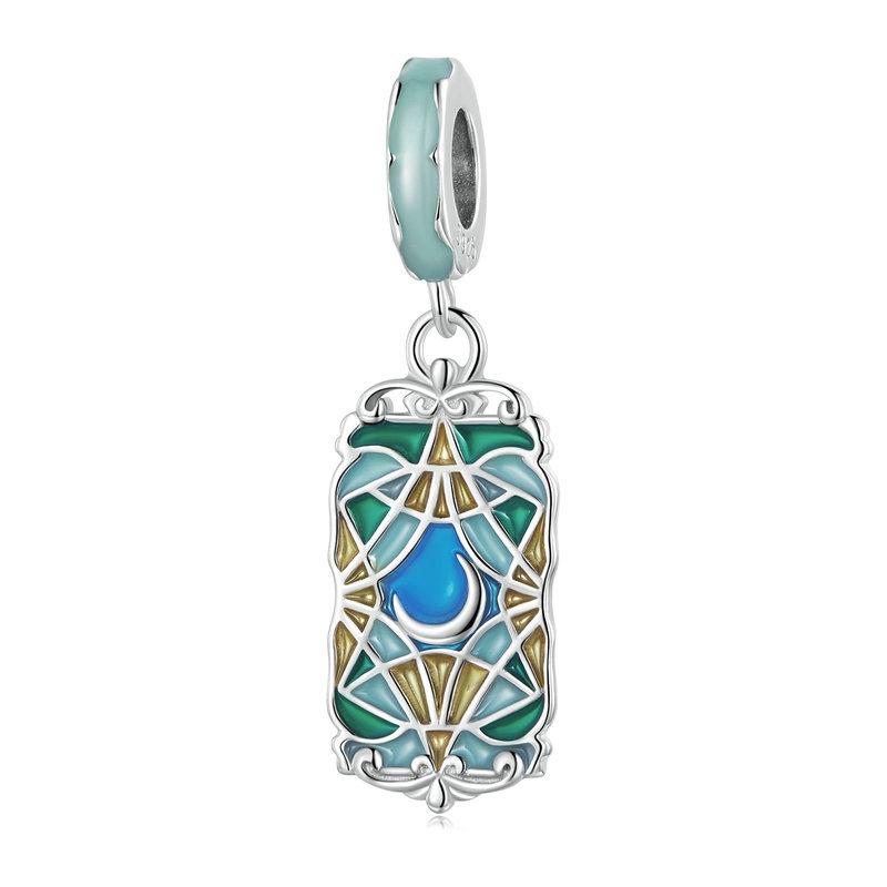 V562-1047323060DBT-202504112046-00 925 Sterling Silver Colorful Moon Tarot Bracelet - Image 1
