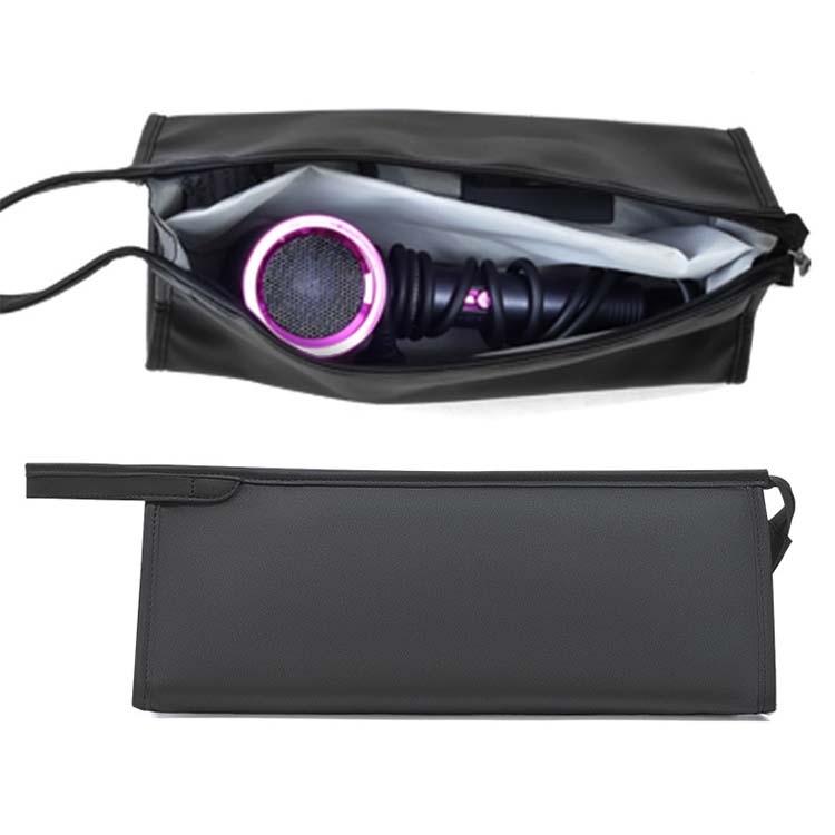 V562-1051943060DBT-202502212250-00 Black Hair Dryer Storage Package with Protective Cover and Hair Roll - Image 1