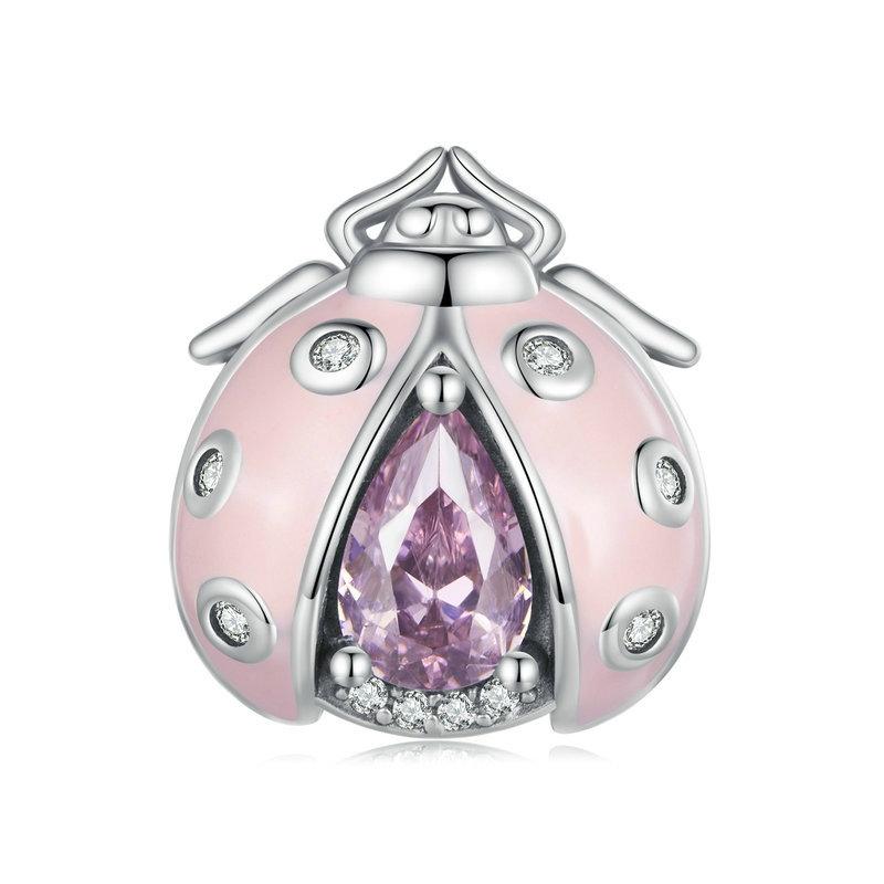 V562-1070653060DBT-202504112015-00 925 Sterling Silver Ladybug Bracelet With Beads - Image 1