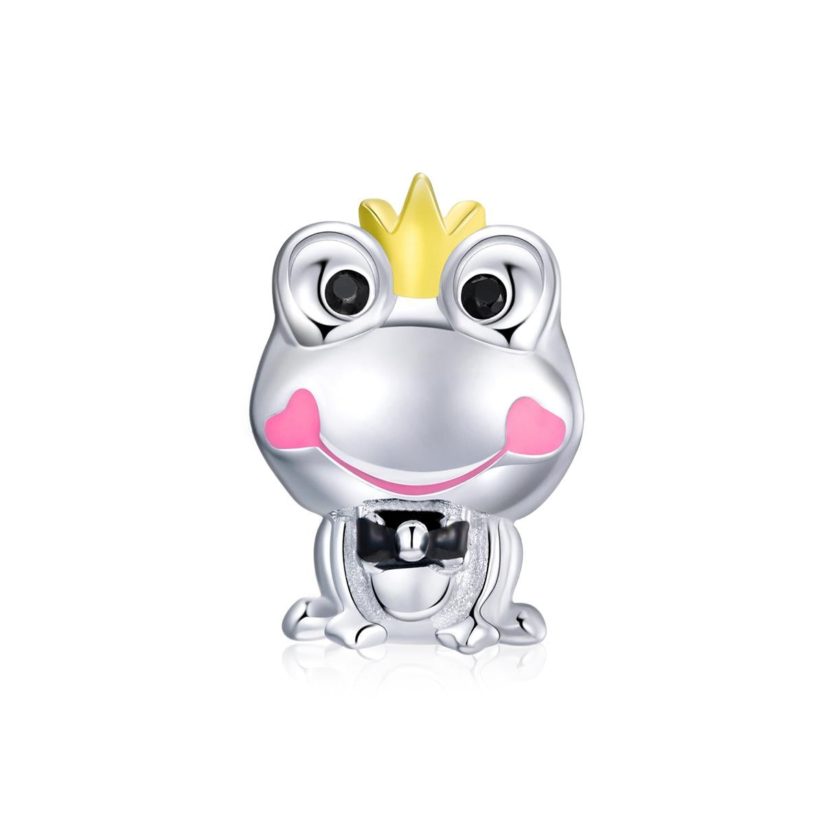 V562-1532100ADE-202504111832-00 925 Sterling Silver Frog Prince Charm For Diy Bracelets & Necklaces - Image 1