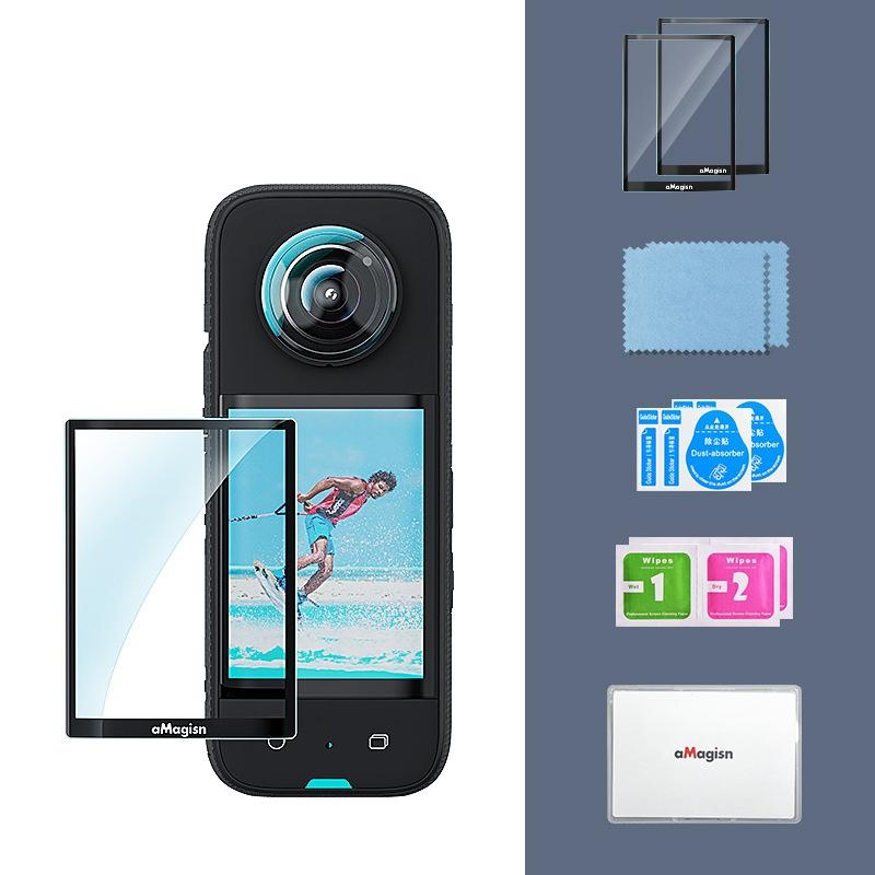 V562-2010654060DBT-202502241345-00 Tempered Film Protection for Insta360 X3 Sports Camera - 1 Set - 2Sets - Image 1