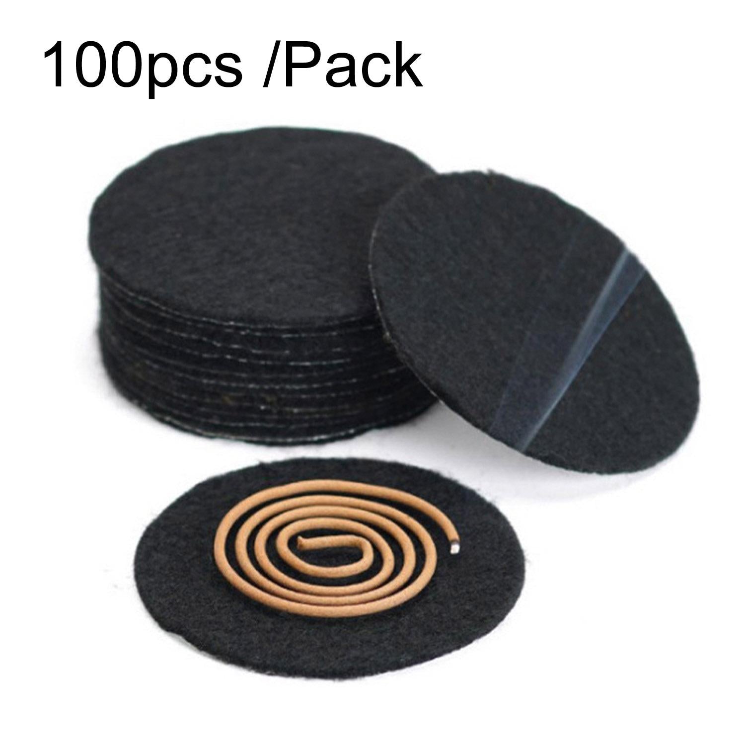 V562-2015405060DBT-202503041706-00 100-pack Fireproof Cotton Pads for Incense Burners and Mosquito Coils - 12Cm - Image 1