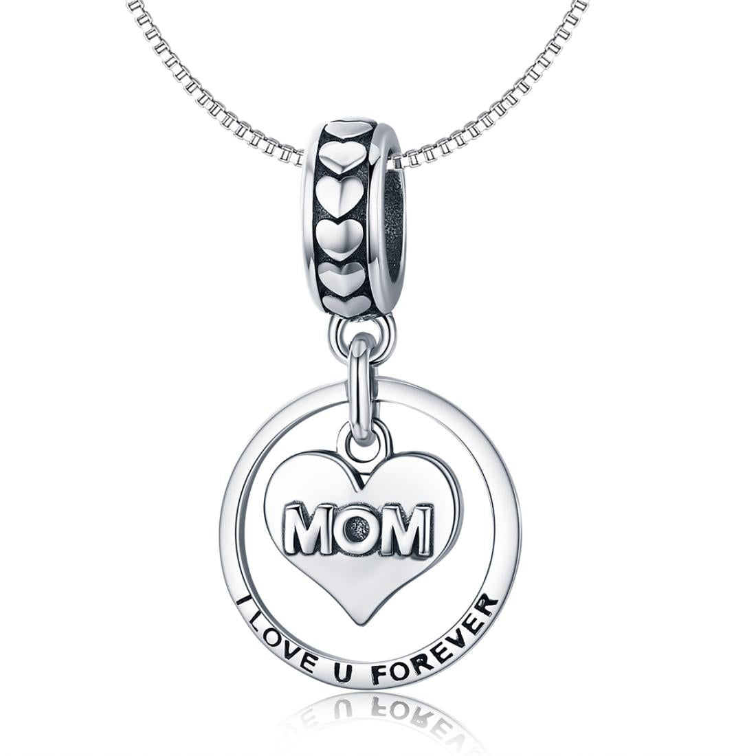 V562-2035586240DBT-202504112015-00 925 Sterling Silver Mothers Love Bead Bracelet Set Perfect For Mother'S Day Style - Bead + Necklace - Image 1