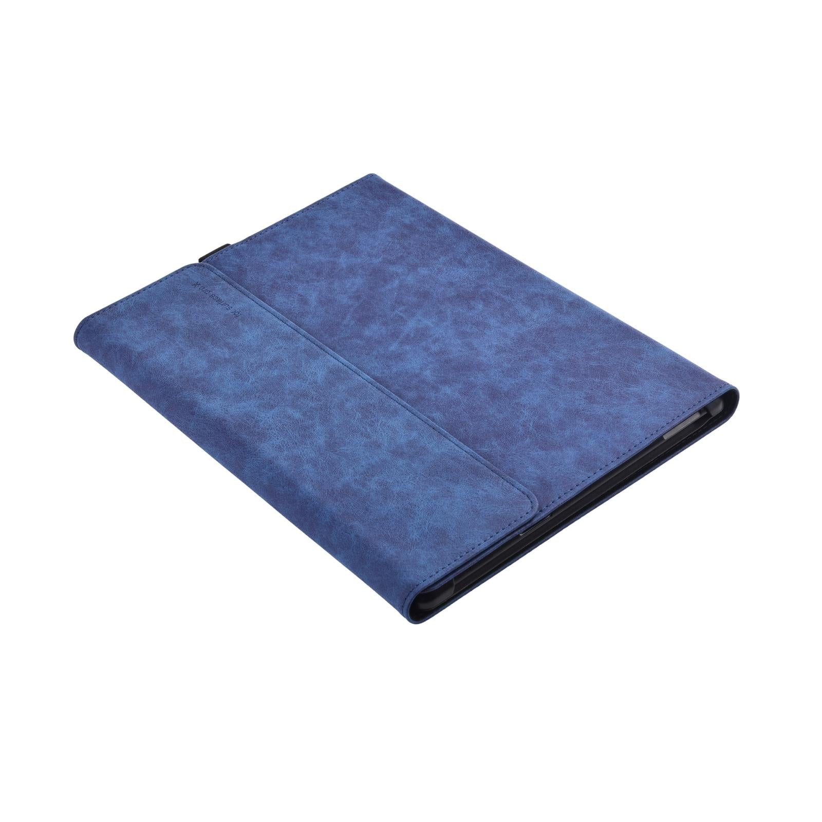 V562-2091191060DBT-202504291930-00 Dark Blue Leather Tablet Case For Microsoft Surface Pro X - 13 Inch - Image 1