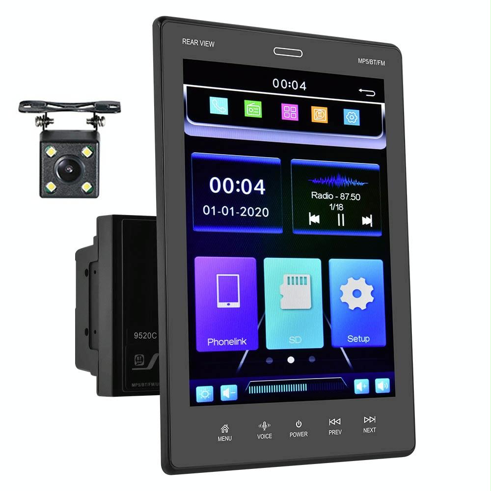 V562-2097192060DBT-202505231426-00 9.5 Inch Vertical Screen Car Mp5 Player - 2 Spindles + 4 Cameras - Image 1