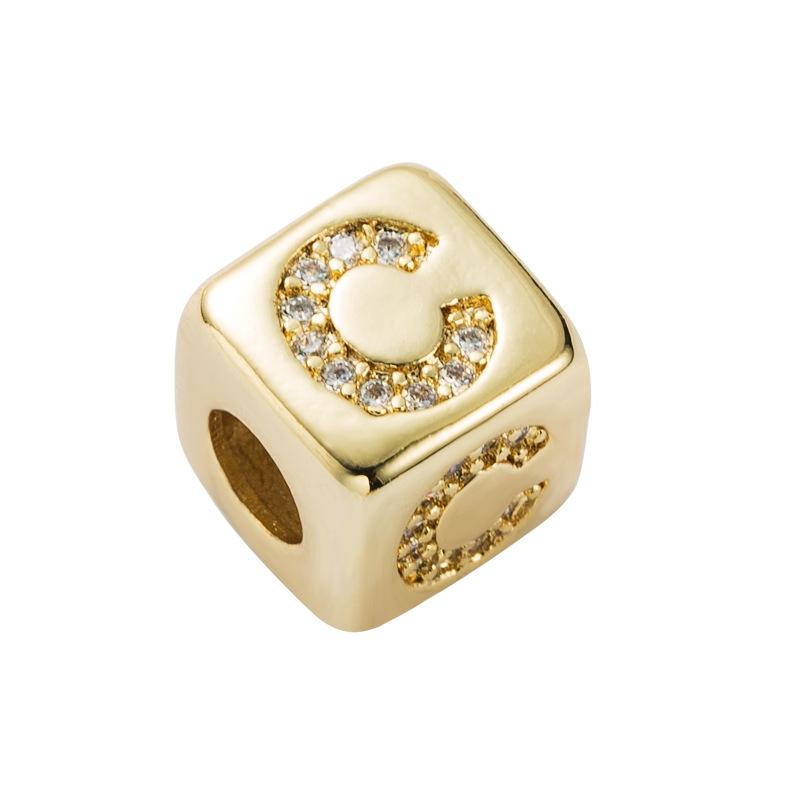 V562-3000396240DBT-202504112046-00 Brass Micro Inlaid Couple Red String Diy Bracelet Style - C - Image 1