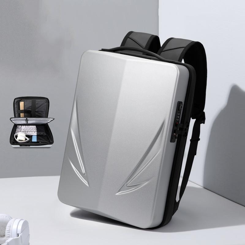 V562-3009922060DBT-202505271315-00 Men Gaming Backpack - Hard Shell Single-layer Silver - Image 1
