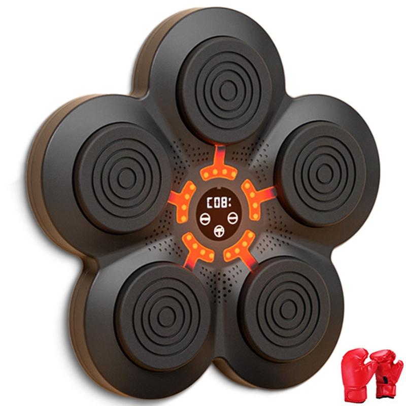 V562-3060244060DBT-202503041810-00 Bluetooth Music Boxing Machine With Wall Mount And Adult Gloves - With Adult Gloves - Image 1