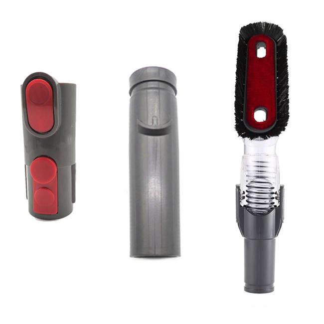 V562-3307CH-202503201905-00 3-in-1 Bendable Anti-static Suction Head Kit for Dyson V6 / V7 / V8 / V9 / V10 Vacuum - Image 1