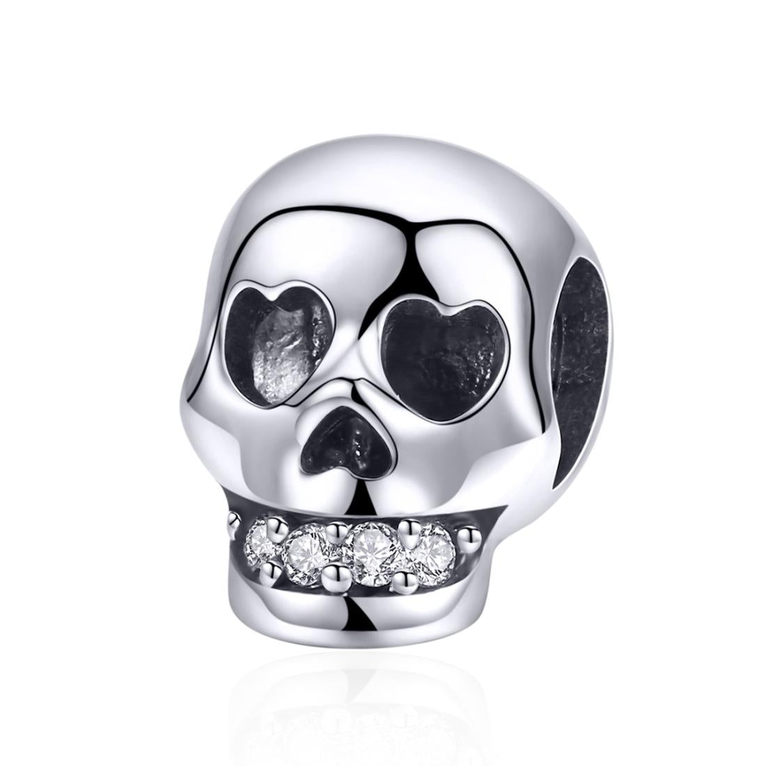 V562-35486240DBT-202504111611-00 925 Sterling Silver Surprise Skull Bead For Diy Bracelet - Image 1