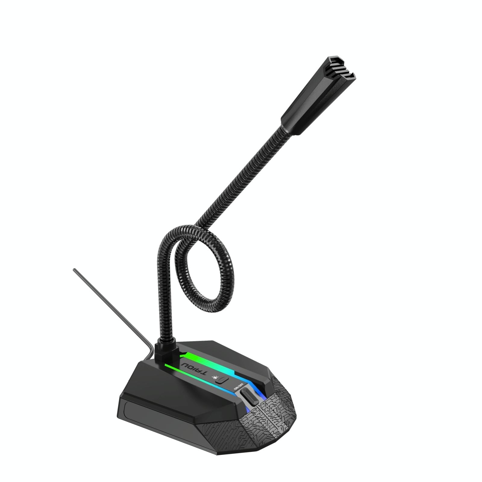 V562-4026CP-202503062020-00 Flexible Usb Microphone With Rgb Lighting For Voice Chat And Video Conferencing - Image 1