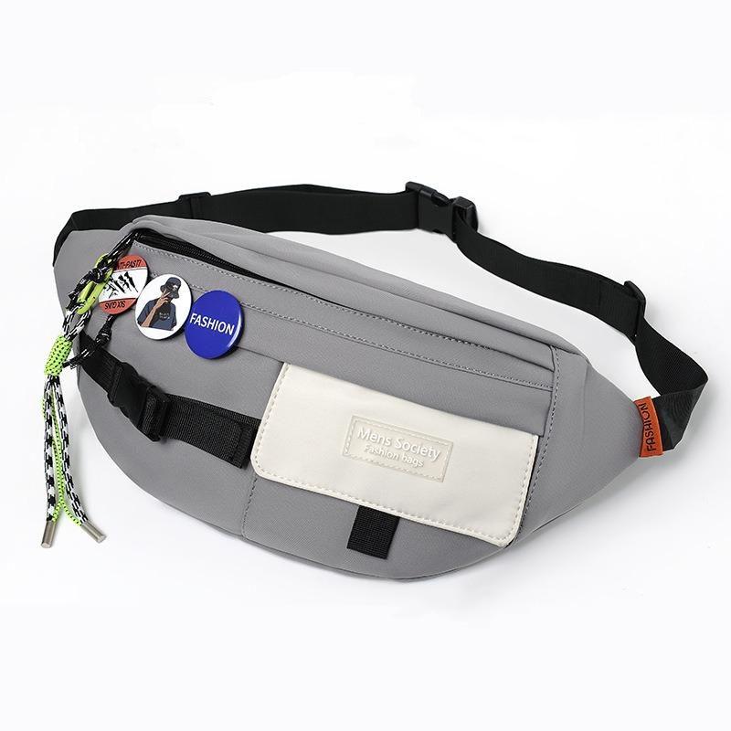 V562-4088073060DBT-202504251743-00 Chest Shoulder Messenger Bag Badge - Grey + Badge + Lanyard - Image 1