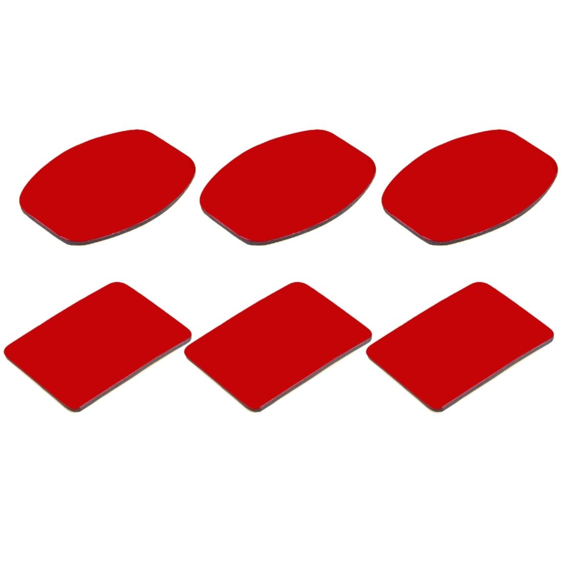 V562-41UP-202503031330-00 Set of 3 Flat and 3 Curved Adhesive Pads for Gopro Hero12 - Image 1