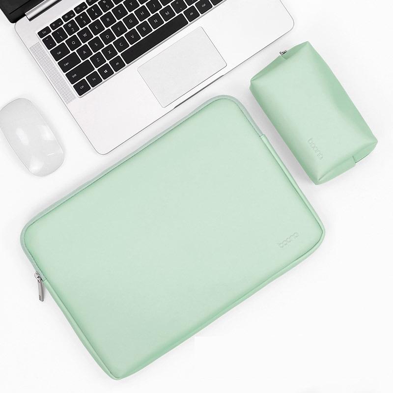 V562-4331475950DBT-202502282315-00 13 / 13.3 / 14 Inch Power & Laptop Bag In Mint Green Pu Leather - Image 1