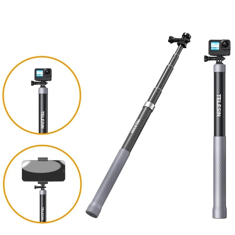 V562-46623060DBT-202503061910-00 Carbon Fiber Selfie Stick for Action Cameras - 1 / 4 Screw - Image 1