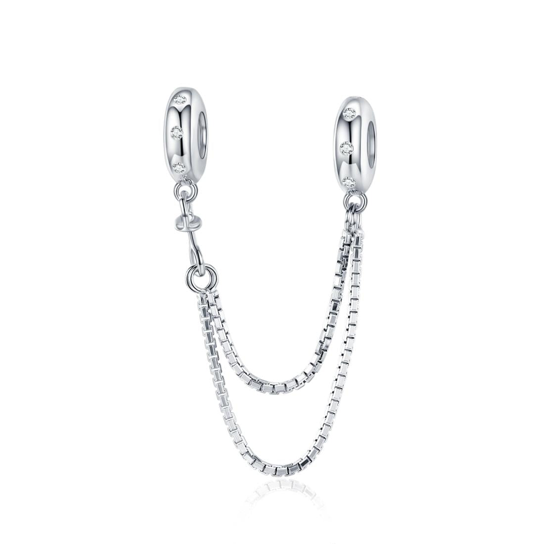V562-55486240DBT-202504111721-00 925 Sterling Silver Simple Safety Chain For Diy Bracelets - Image 1