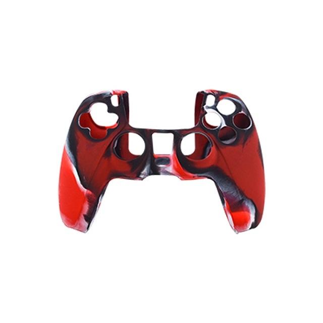 V562-6078743060DBT-202503062020-00 Camouflage Red Silicone Case for Ps5 Controller - Protective Cover - Image 1