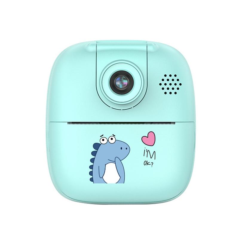 V562-6090892060DBT-202502211935-00 Blue Cartoon Kids Digital Camera with Rotating Lens - 32g Hd Print - Image 1