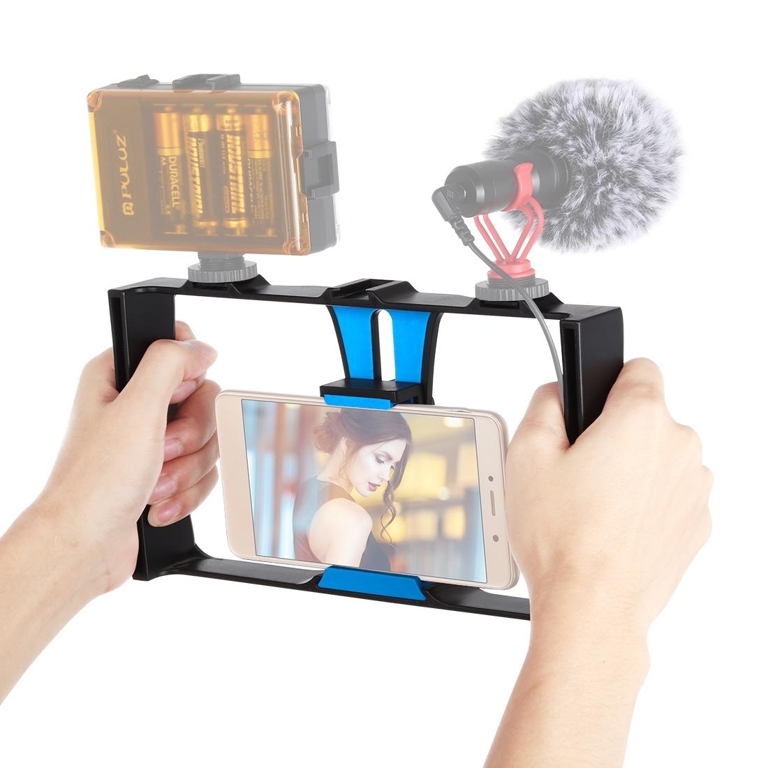 V562-7003UP-221984-00 Smartphone Video Rig For Vlogging And Filmmaking - Blue - Image 1
