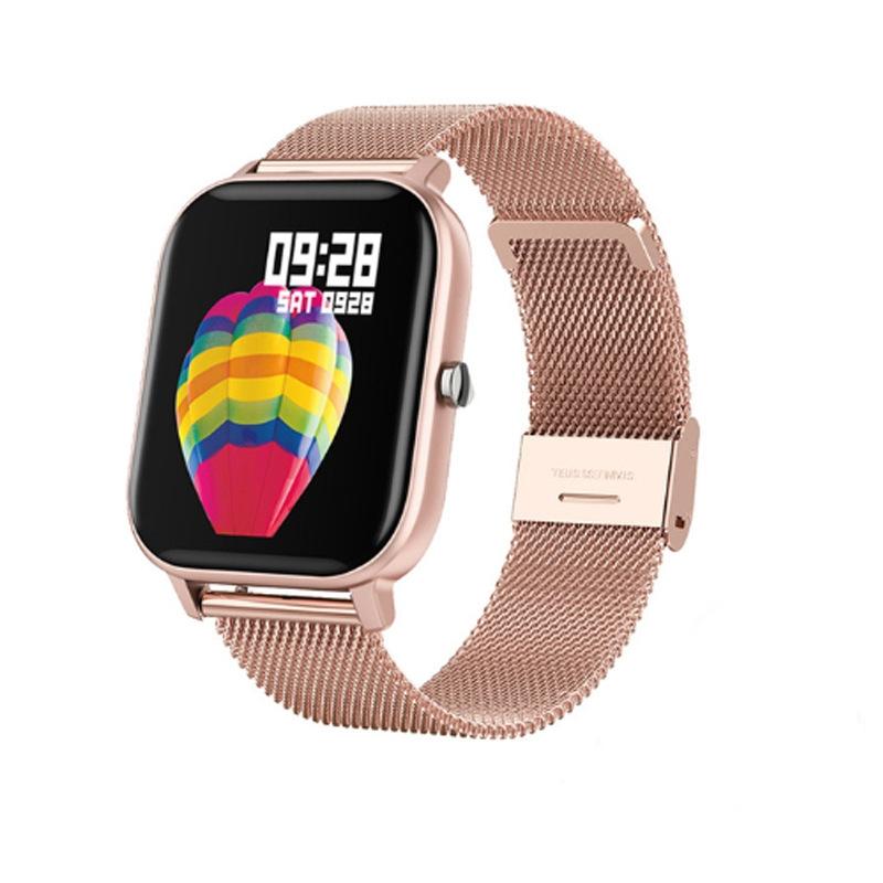 V562-7059942060DBT-202504251835-00 1.4 Inch Gold Steel Heart Rate Smart Watch - Image 1