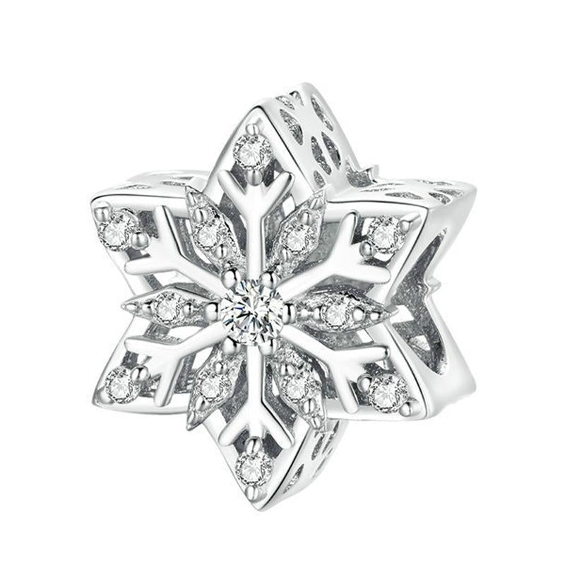 V562-7075403060DBT-202504111651-00 925 Sterling Silver Winter Snowflake Diy Bracelet Bead - Image 1