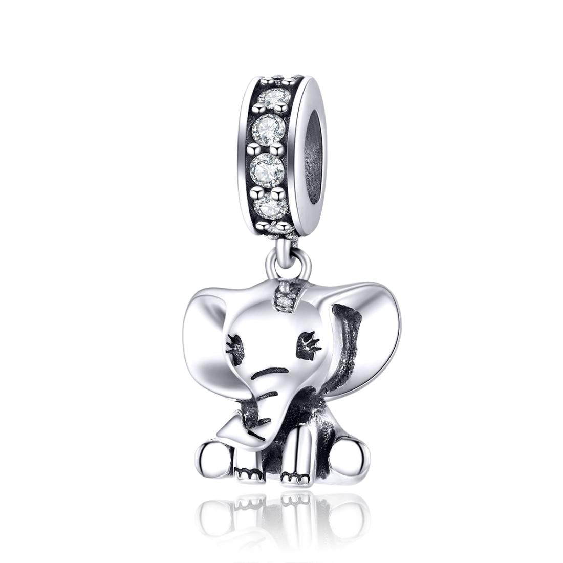 V562-70976240DBT-202504112041-00 925 Sterling Silver Elephant Pendant For Diy Bracelets - Image 1