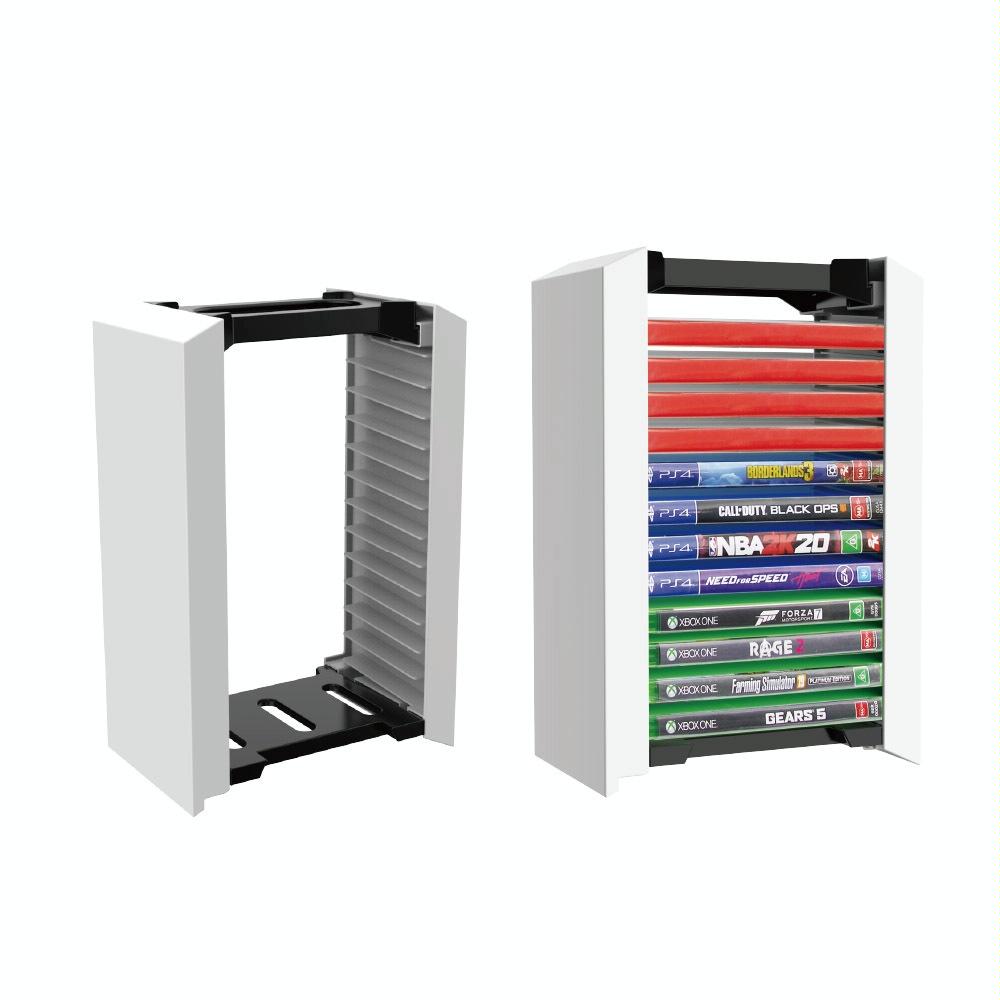 V562-71523640DBT-202504181930-00 12-cd Double-layer Storage Rack for Ps5 Console Games - Image 1