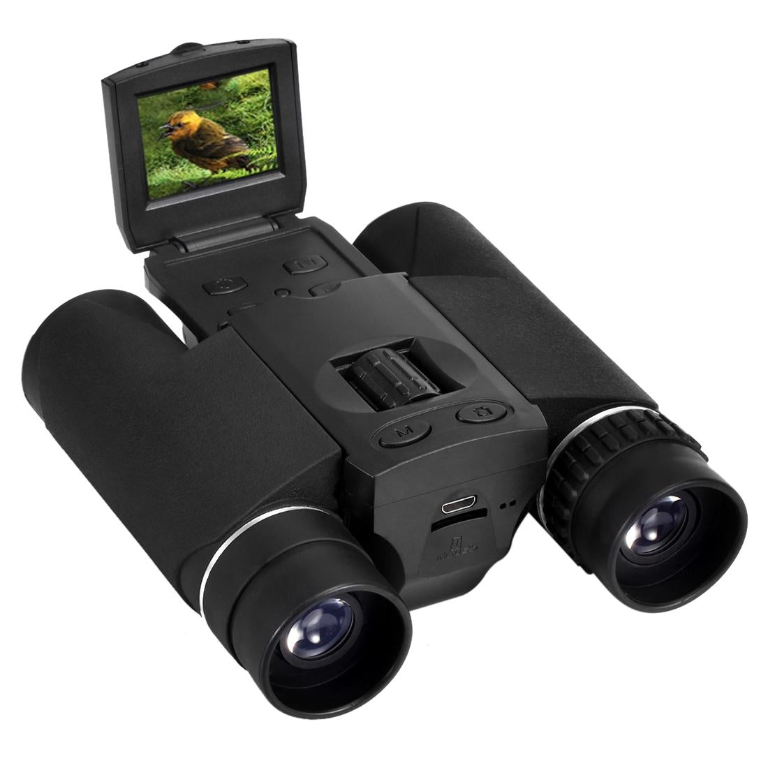 V562-7601-CD-S-202503201725-00 10x25 Zoom Binocular Telescope with Hd Digital Camera and 1.5 Lcd Screen - Black - Image 1
