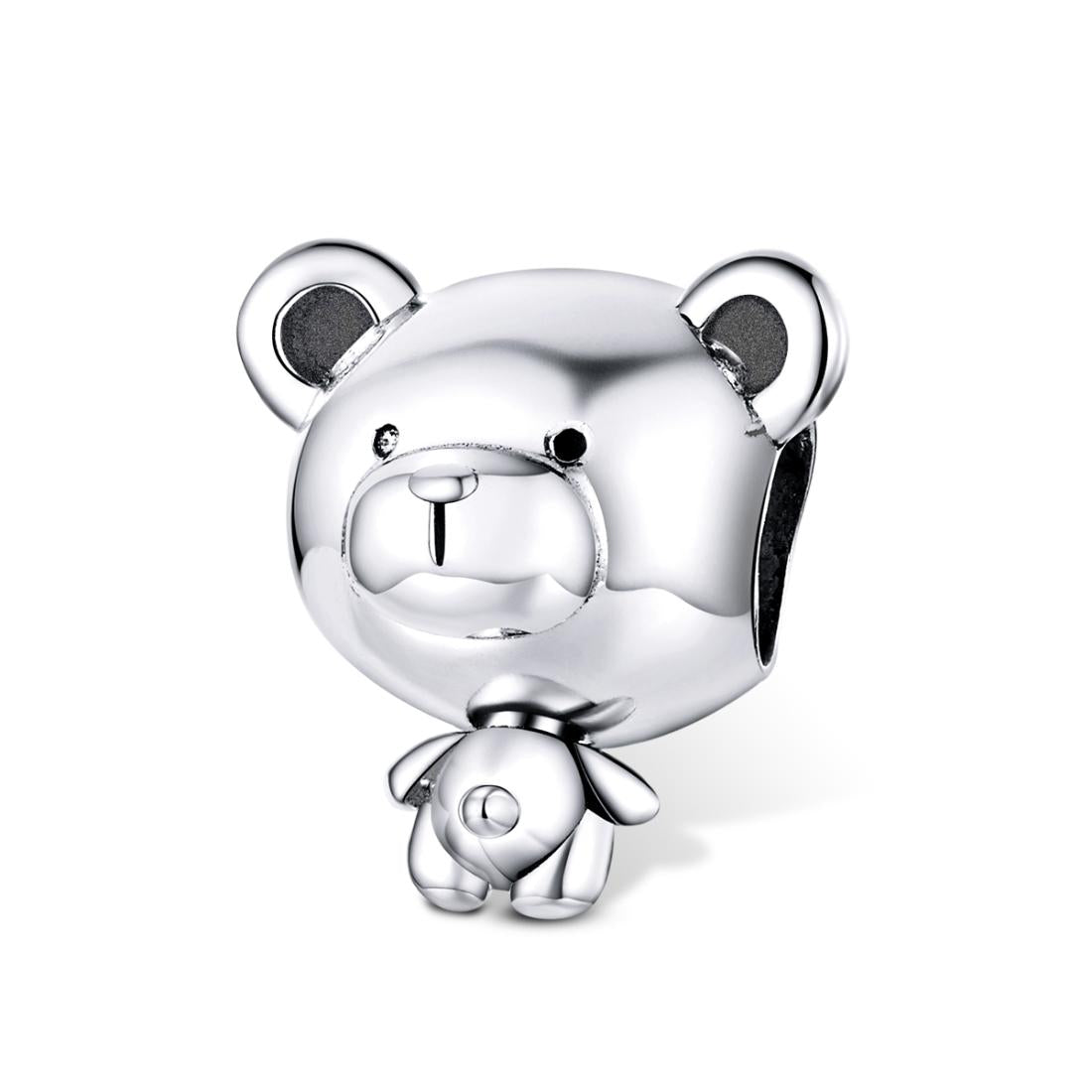V562-76386240DBT-202504111722-00 925 Sterling Silver Bear Bead Bracelet Accessories - Image 1