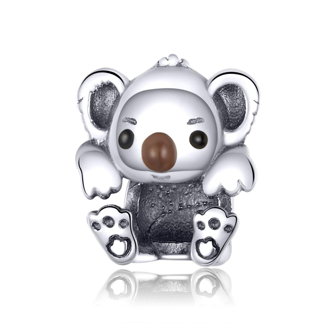 V562-76486240DBT-202504112022-00 925 Sterling Silver Adorable Koala Animal Charm For Diy Bracelets - Image 1