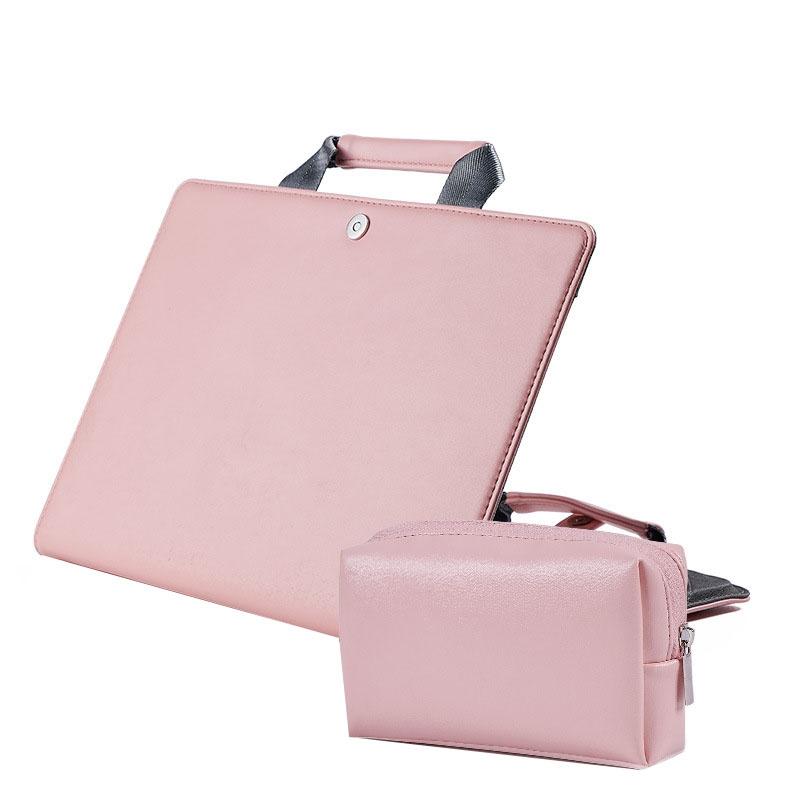 V562-8076072060DBT-202504251627-00 15.4 Inch Macbook Pro Protective Tote & Power Bag - Pink - Image 1