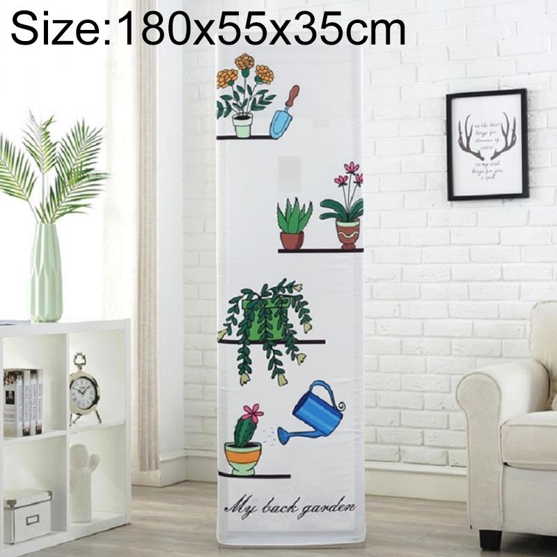V562-8129377230DBT-202503031715-00 Green Plant Fabric Dust Cover for Vertical Cabinet Ac - 180x55x35cm All-inclusive - Image 1