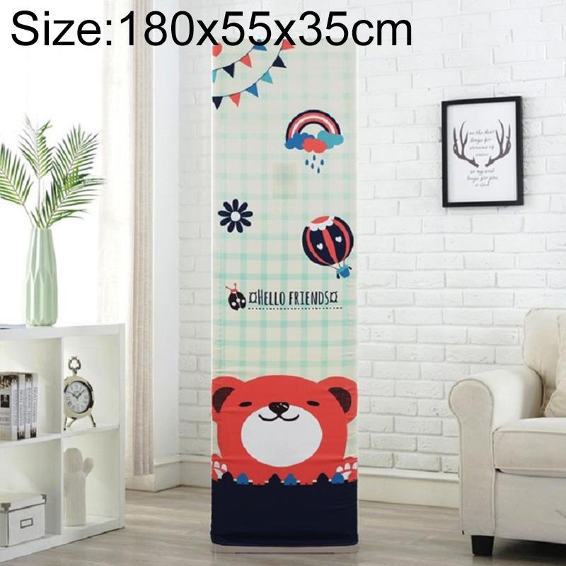 V562-9029377230DBT-202503031711-00 180x55x35cm Dark Grid Bear All-inclusive Fabric Dust Cover for Vertical Cabinet Ac - Image 1
