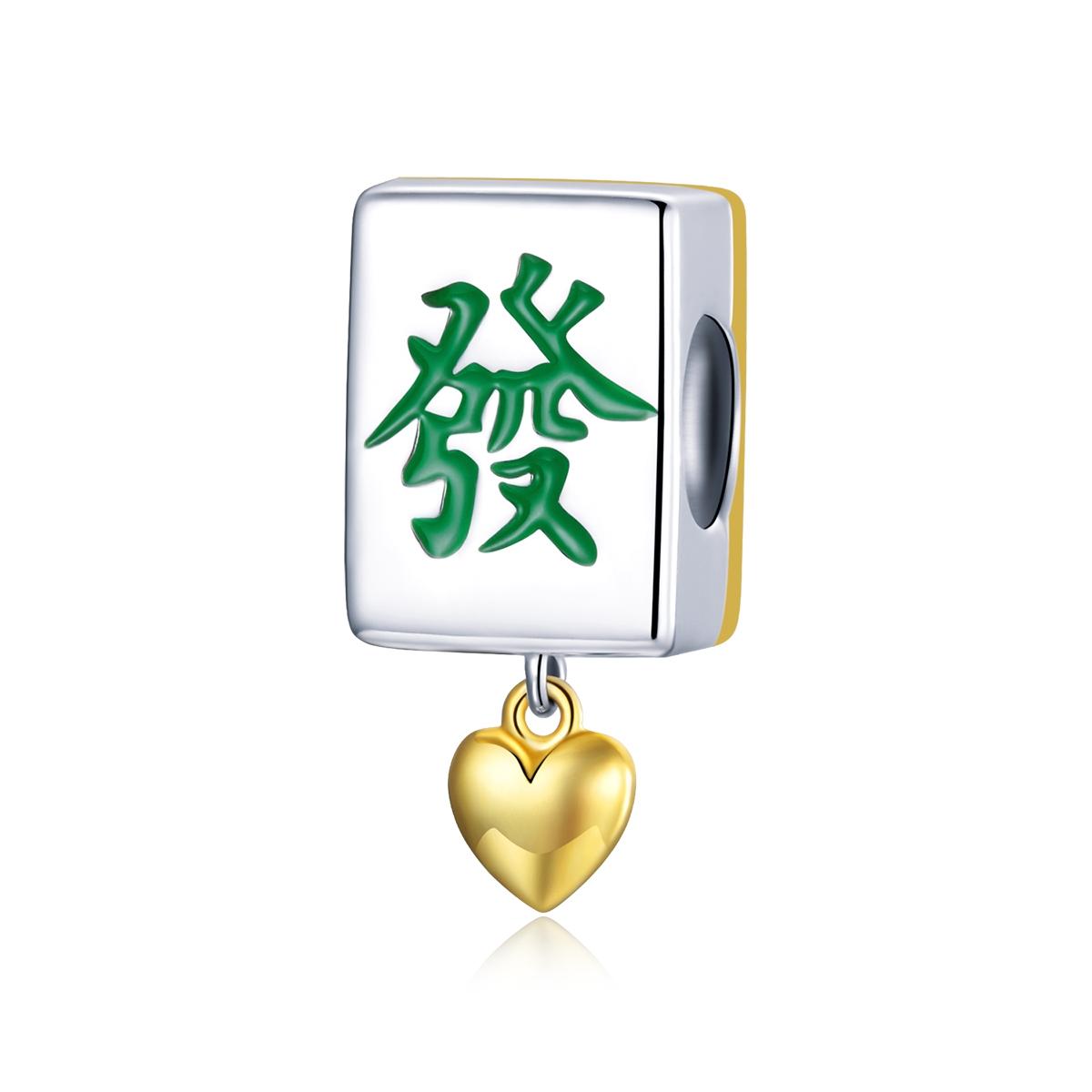V562-9032100ADE-202504111511-00 925 Sterling Silver Mahjong Beads For Diy Bracelets & Necklaces - Image 1