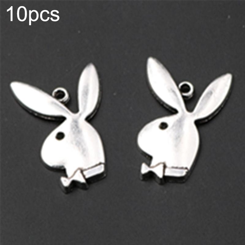 V562-9285430DBT-202504111847-00 10Pc Antique Rabbit Charm Set For Diy Jewelry - Image 1