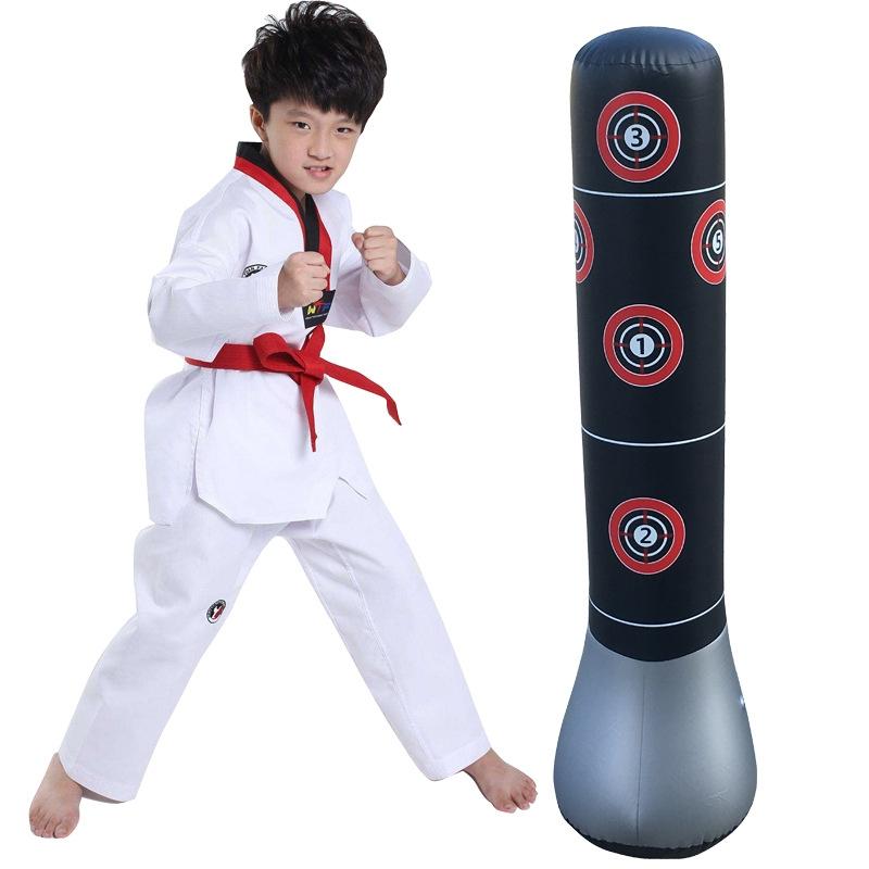 V562-97184650DBT-202503072117-00 1.5M Vertical Inflatable Punching Bag For Kids - Thickened Tumbler Vent Boxing Column - Image 1