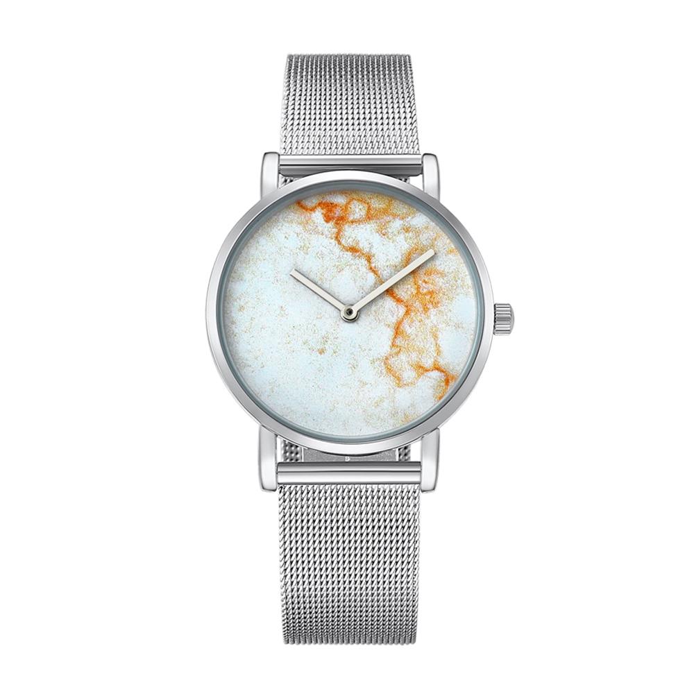 V562-A0370AW-227154-00 Stylish Women Quartz Watch with Stainless Steel Band - Round Dial Silver Alloy Case - Wa0730A - Image 1