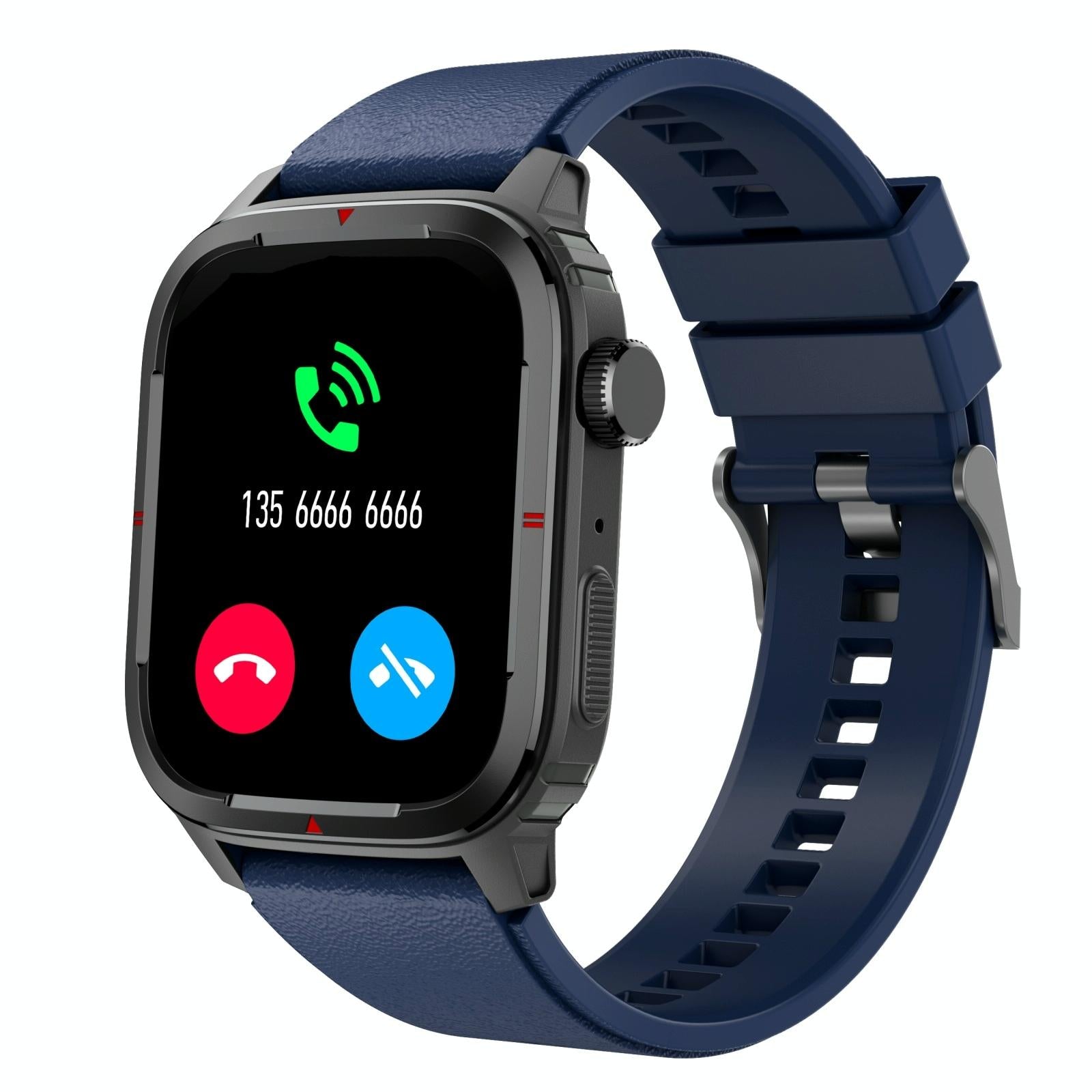 V562-A100141300ADE-202504251941-00 1.7 Inch Tft Hd Screen Smart Watch Support Bluetooth Calling / Blood Pressure Monitoring - Blue - Image 1