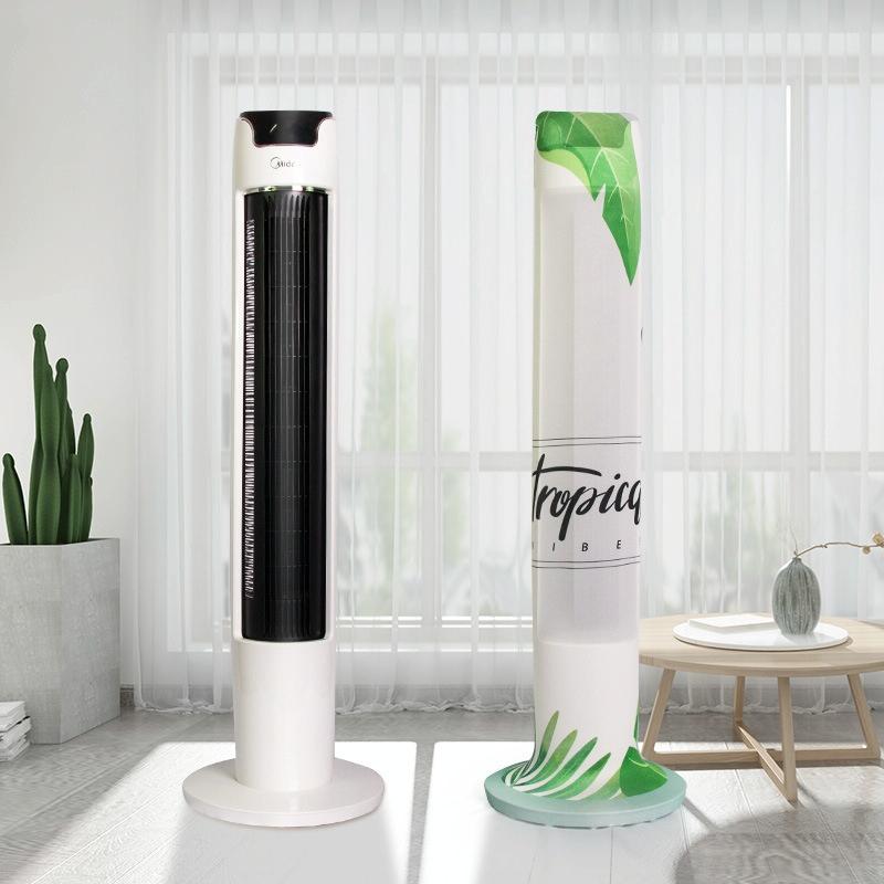 V562-A1001972060DBT-202503031721-00 Universal Dust-proof Fan Cover - Size l Vertical - Green Leaf - S - Image 1