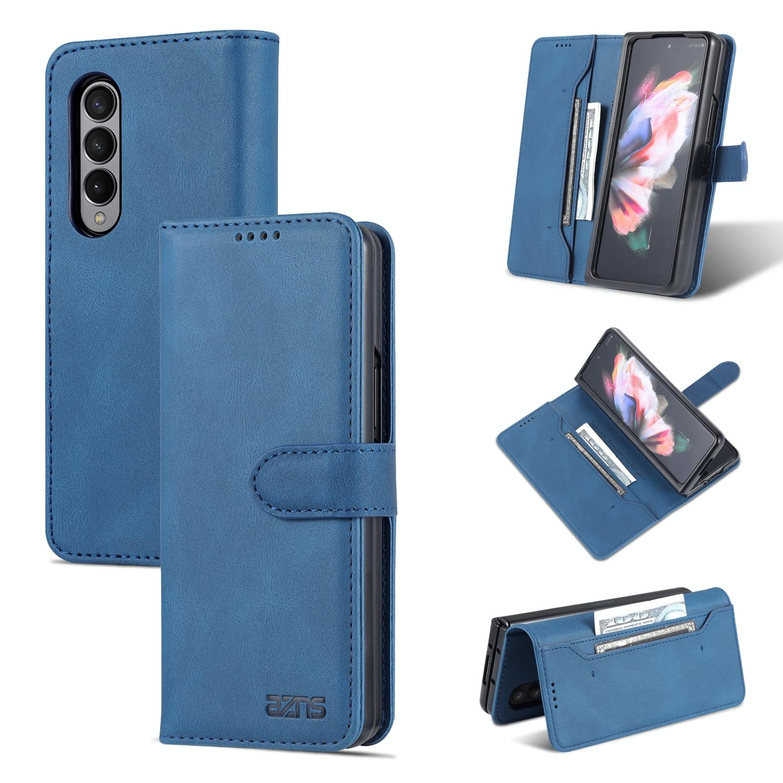 V562-A100521300ADE-202505221926-00 For Samsung Galaxy Z Fold4 5G Horizontal Flip Tpu Phone Case - Blue - Image 1