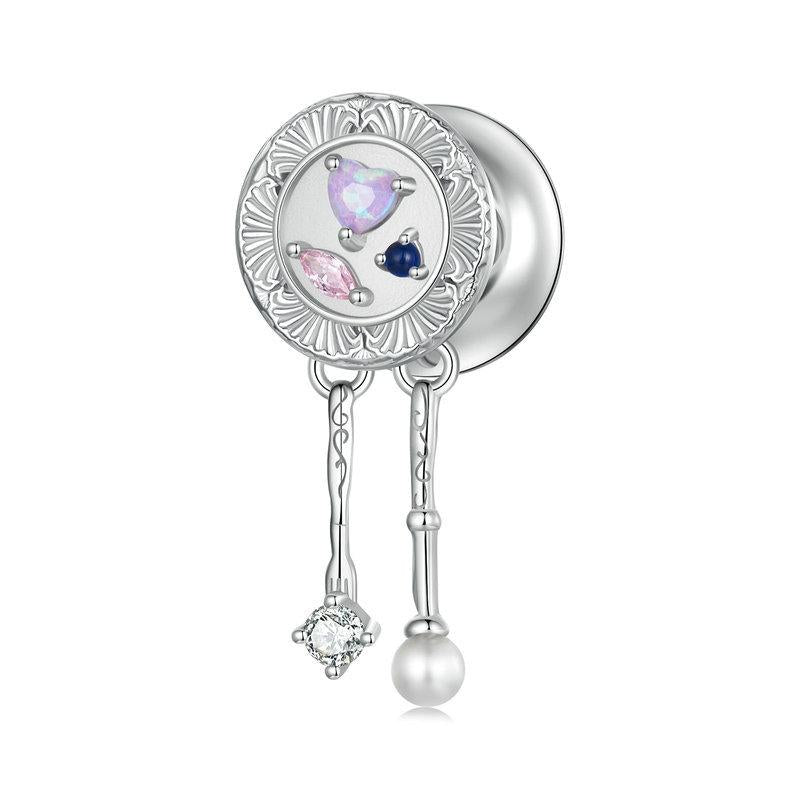 V562-A1008045060DBT-202504111653-00 925 Sterling Silver Platinum Plated Tassel Beads Bracelet With - Image 1