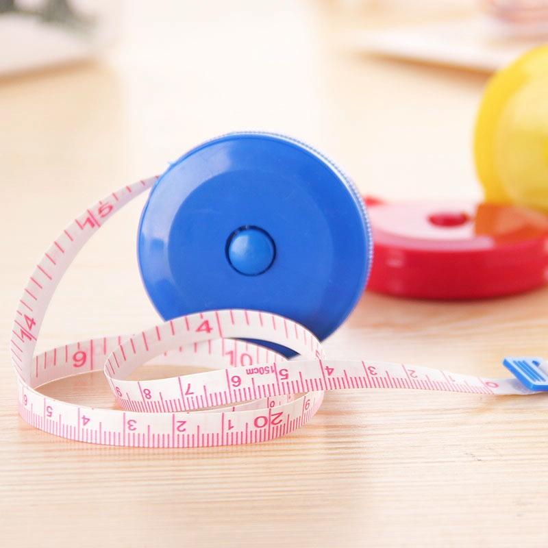 V562-A101575070DBT-202503062050-00 4-pack Mini Retractable Tape Measure - 1.5m Plastic Cute Automatic (random Color Delivery) - Image 1