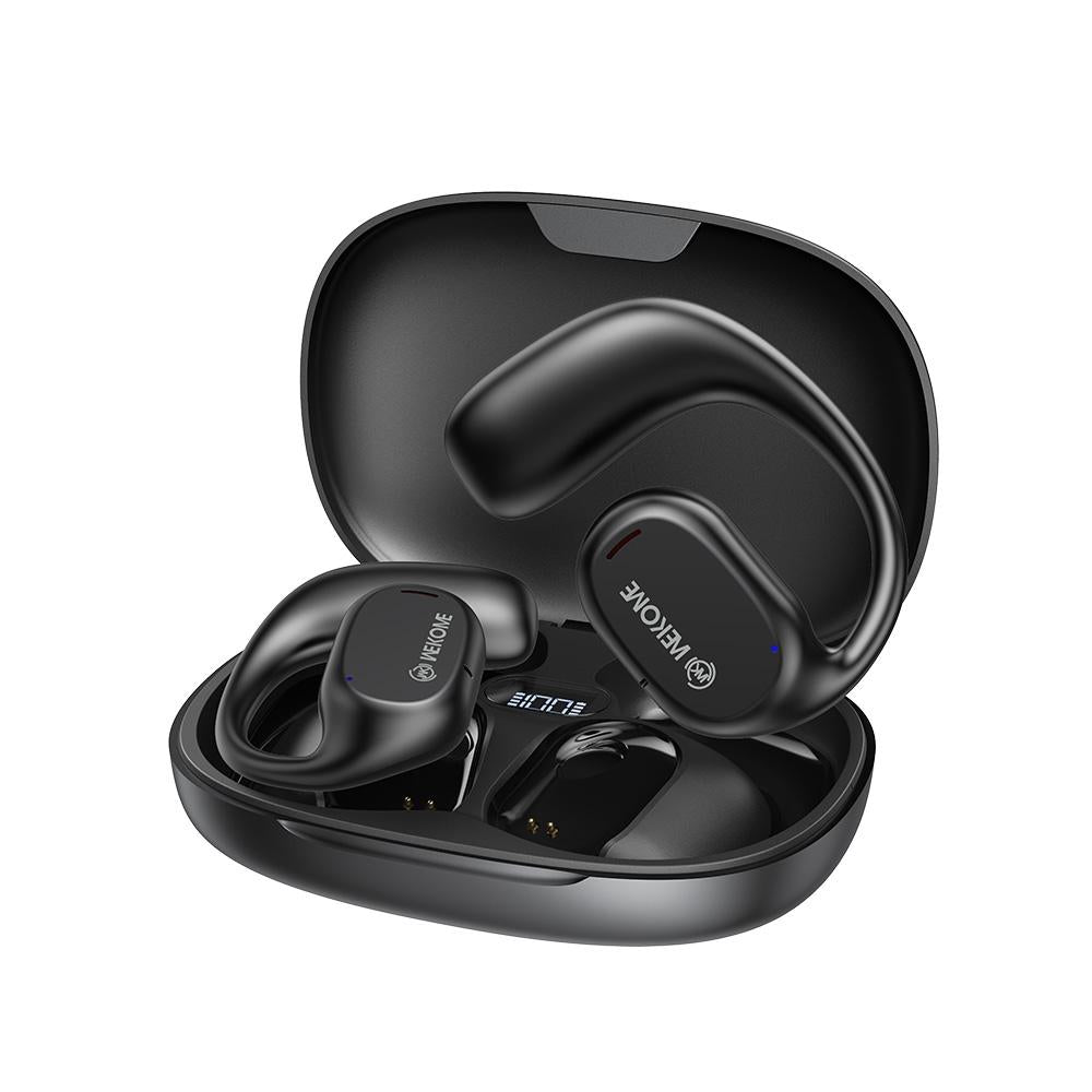 V562-A102328400ADE-202505222032-00 Wireless Bluetooth Earphone - Wk Va15 Air Conduction - Ear Hanging - Black - Image 1