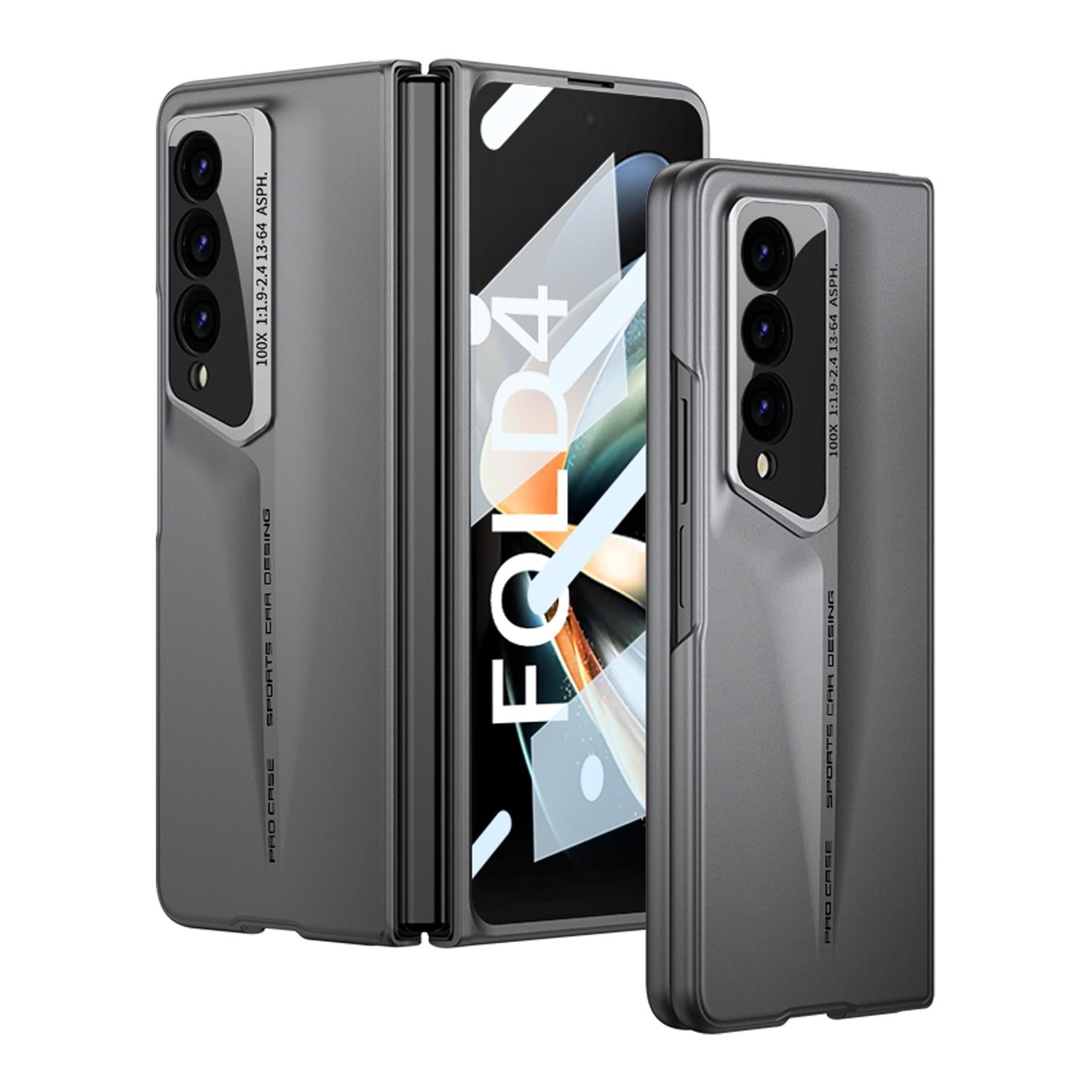 V562-A102892600ADE-202503211351-00 For Samsung Galaxy Z Fold4 5G Full Coverage Ultra Thin Case - Grey - Image 1