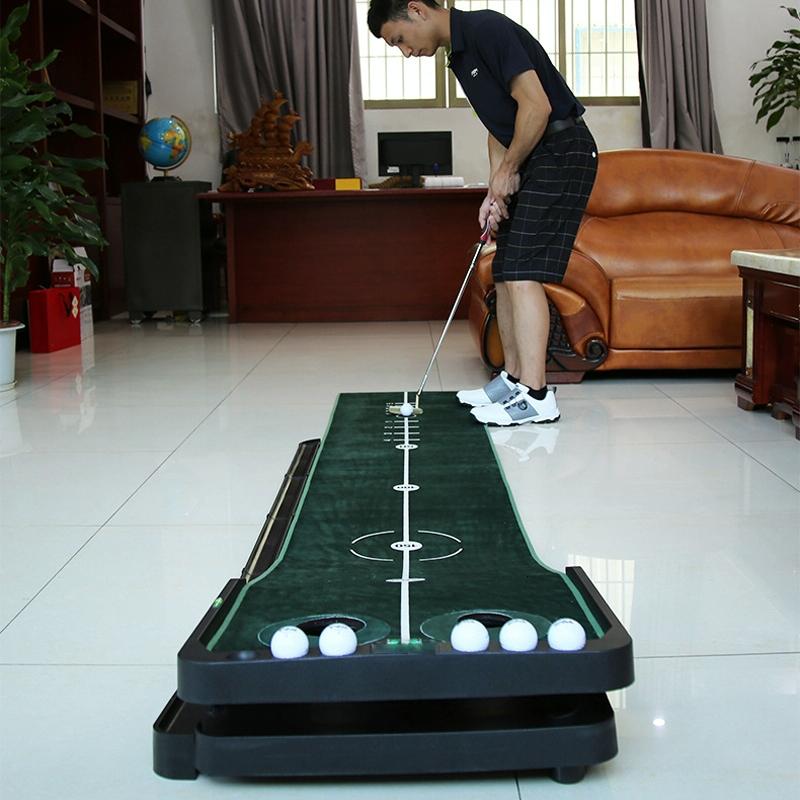 V562-A1030313850DBT-202503041716-00 Tl010 Indoor Golf Adjustable Slope Push Rod Practice Home Velvet Practice Blanket Single Exercise Device English Packaging - Image 1