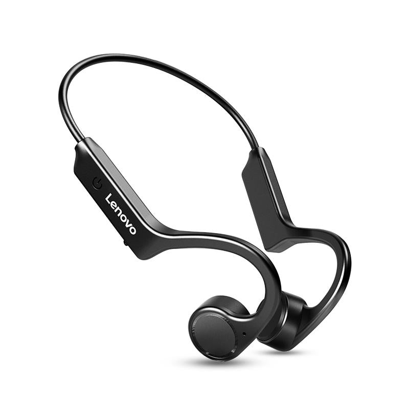 V562-A103608100ADE-202505222011-00 Waterproof Bone Conduction Bluetooth Earphones - Black - Image 1