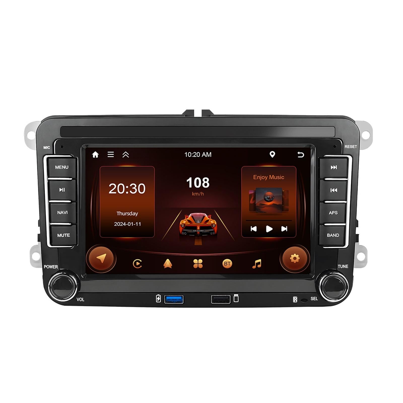 V562-A1036764060DBT-202505221323-00 2 + 64G Carplay Android Navigation For Vw / Skoda - Reversing Camera - Large Screen - Image 1