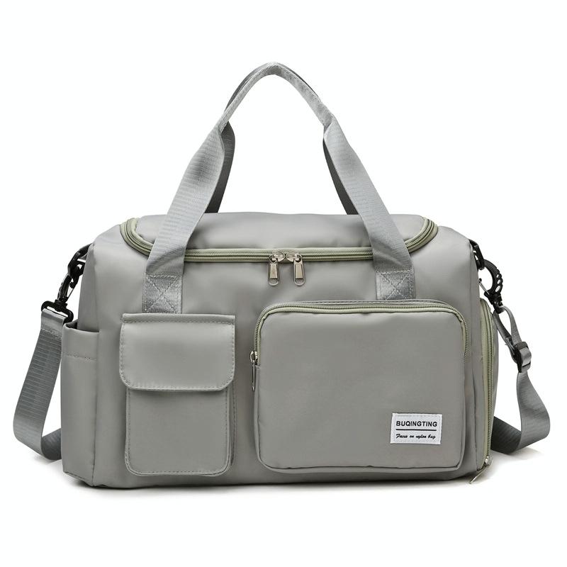V562-A1042082060DBT-202503041320-00 Compact Waterproof Gym Bag for Travel - Size s - Light Grey - Image 1