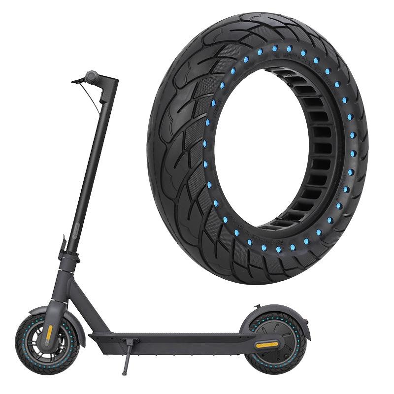 V562-A1045104060DBT-202505262136-00 10 Inflatable Honeycomb Solid Run-flat Tire Electric Scooter - 36Mm Slot Blue - Image 1