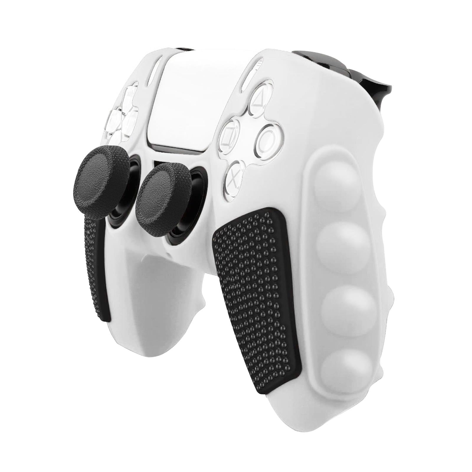 V562-A104627600ADE-202504182004-00 Silicone Gamepad Cover for Sony Ps5 - no Rocker Caps - Black White - Image 1